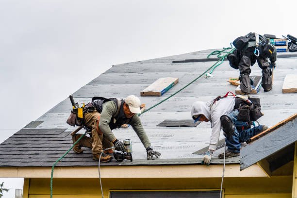 Professional Gutter Installation technician working in Soda Springs, ID